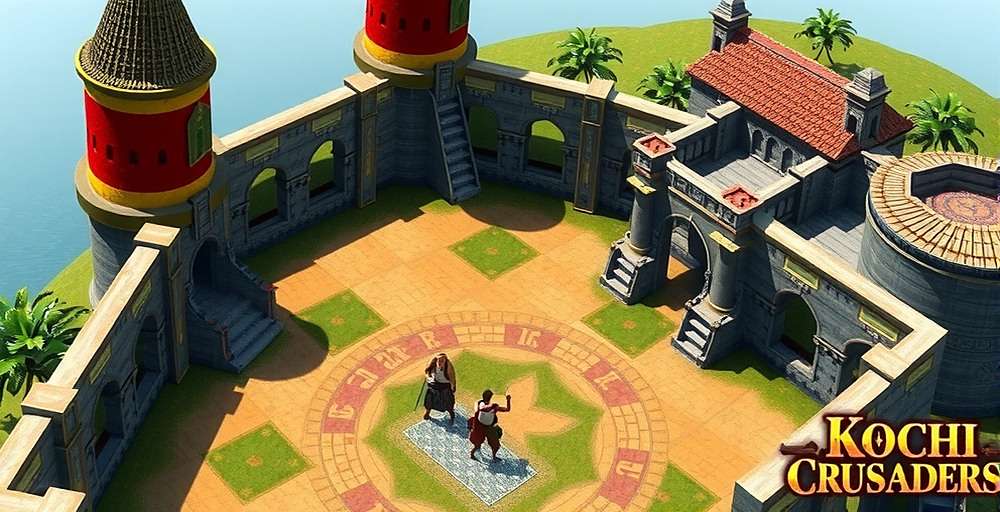 Kochi Crusaders Fort Kochi Recreation Kochi Crusaders in-game screenshot showing a recreated Fort Kochi area with characters exploring